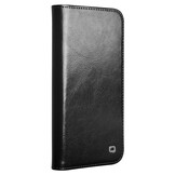 iPhone 16e leren bookcase hoesje - Zwart