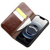 iPhone 17e / iPhone 16e leren bookcase hoesje - Bruin
