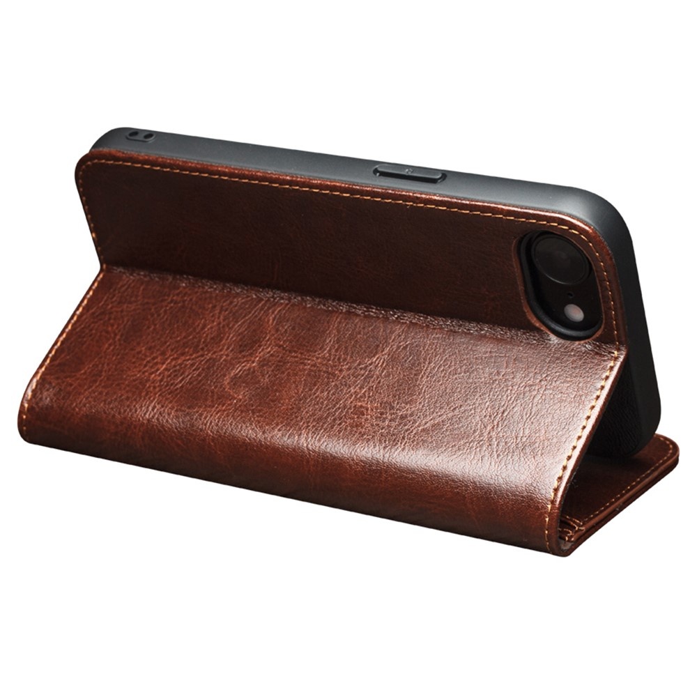 iPhone 17e / iPhone 16e leren bookcase hoesje - Bruin