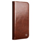 iPhone 16e leren bookcase hoesje - Bruin