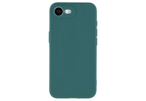 Lunso iPhone 16e hoesje - Flexibel siliconen Backcover - Army Groen