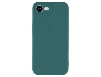 Lunso iPhone 16e hoesje - Flexibel siliconen Backcover - Army Groen
