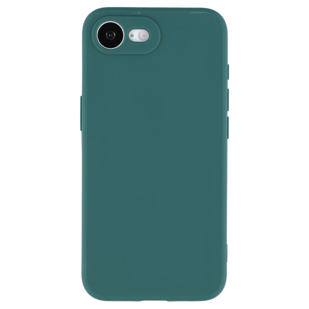 iPhone 16e Hoesje Flexibel siliconen Backcover - Army Groen