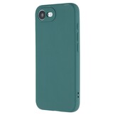 iPhone 16e Hoesje Flexibel siliconen Backcover - Army Groen