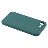 iPhone 16e Hoesje Flexibel siliconen Backcover - Army Groen