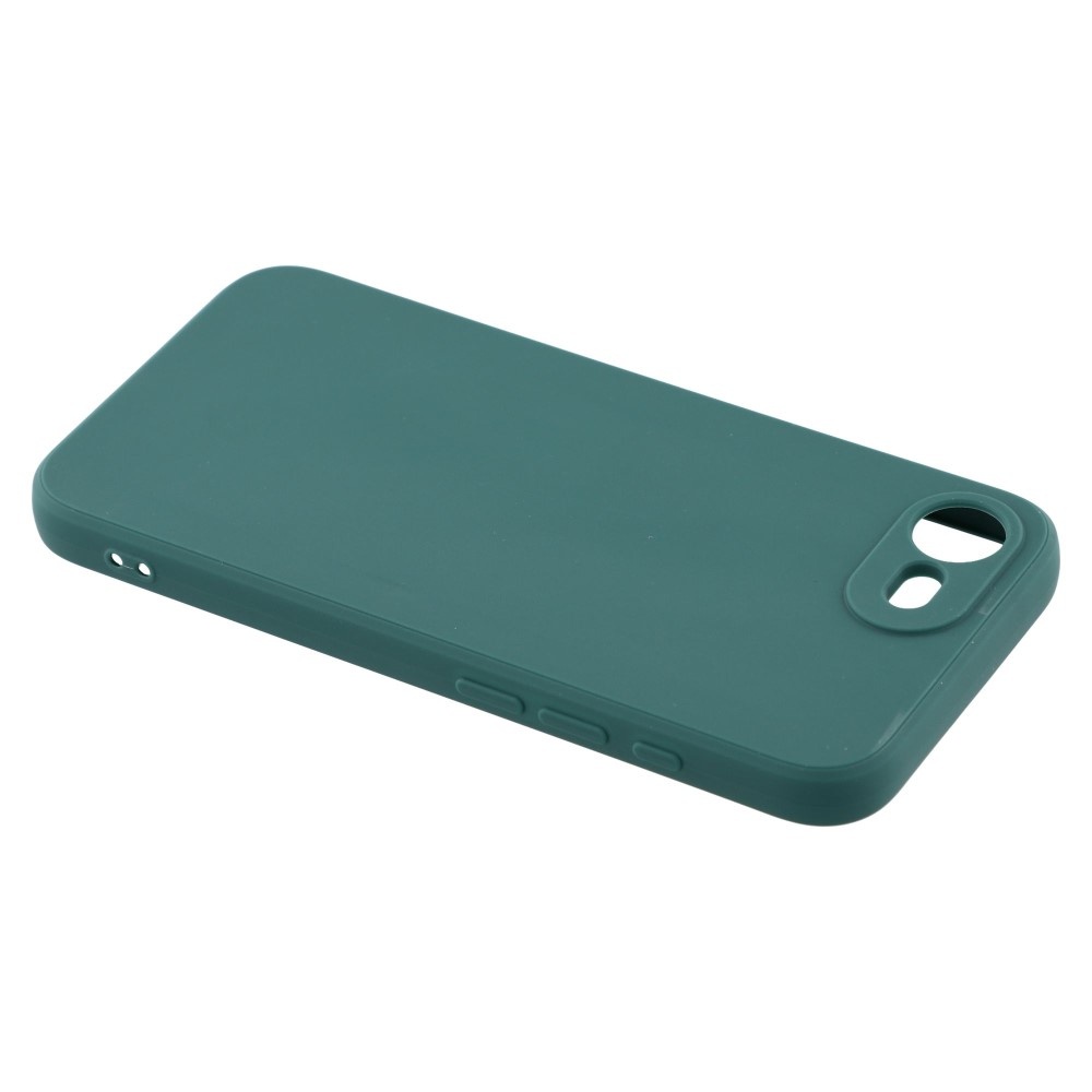 iPhone 17e / iPhone 16e Hoesje Flexibel siliconen Backcover - Army Groen