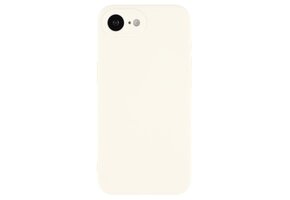 Lunso iPhone 17e / iPhone 16e hoesje - Flexibel siliconen Backcover - Beige