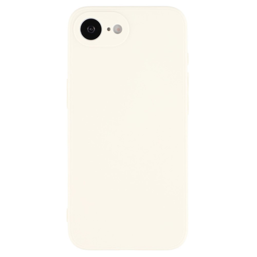 iPhone 16e Hoesje Flexibel siliconen Backcover - Beige