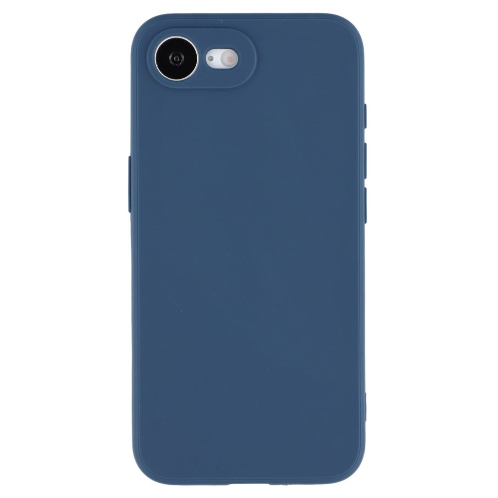 iPhone 16e Hoesje Flexibel siliconen Backcover - Donkerblauw
