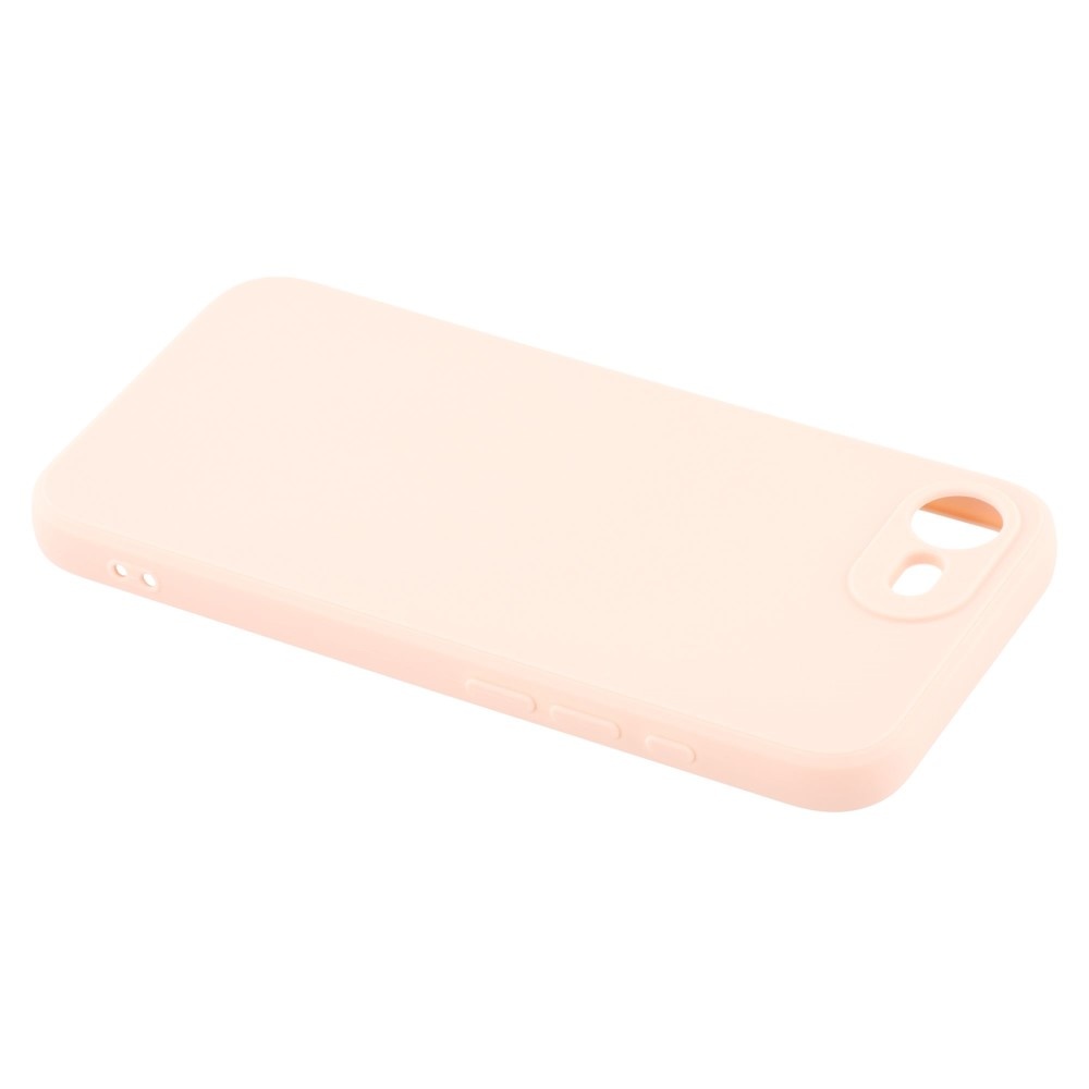 iPhone 17e / iPhone 16e Hoesje Flexibel siliconen Backcover - Lichtroze