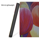 Kobo Forma hoes (8 inch) Vegan Saffiano leren sleepcover - Tulpen