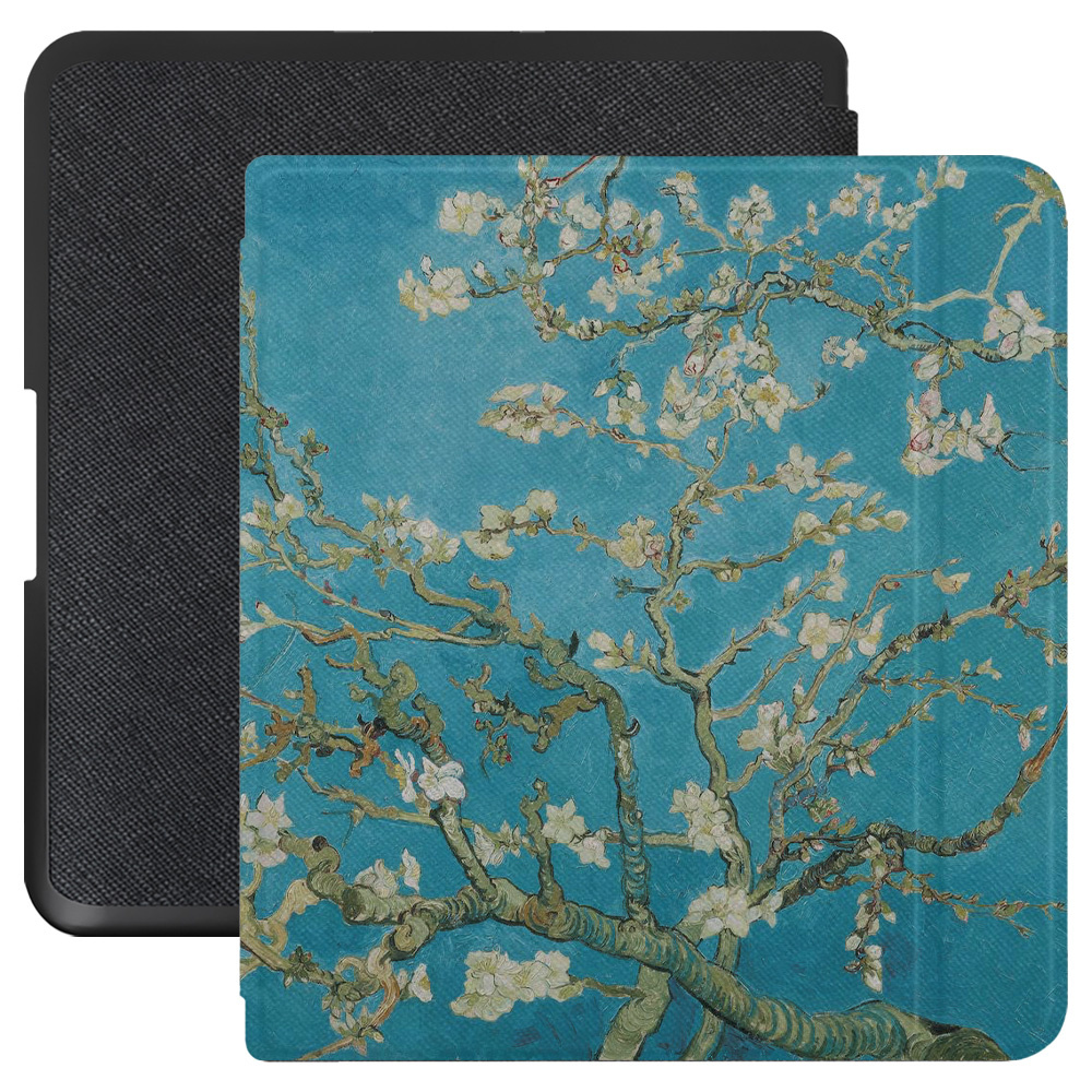 Kobo Forma hoes (8 inch) Vegan Saffiano leren sleepcover - Van Gogh Amandelbloesem