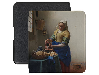 Lunso Kobo Forma hoes (8 inch) - Vegan Saffiano Leren sleepcover - Vermeer Melkmeisje