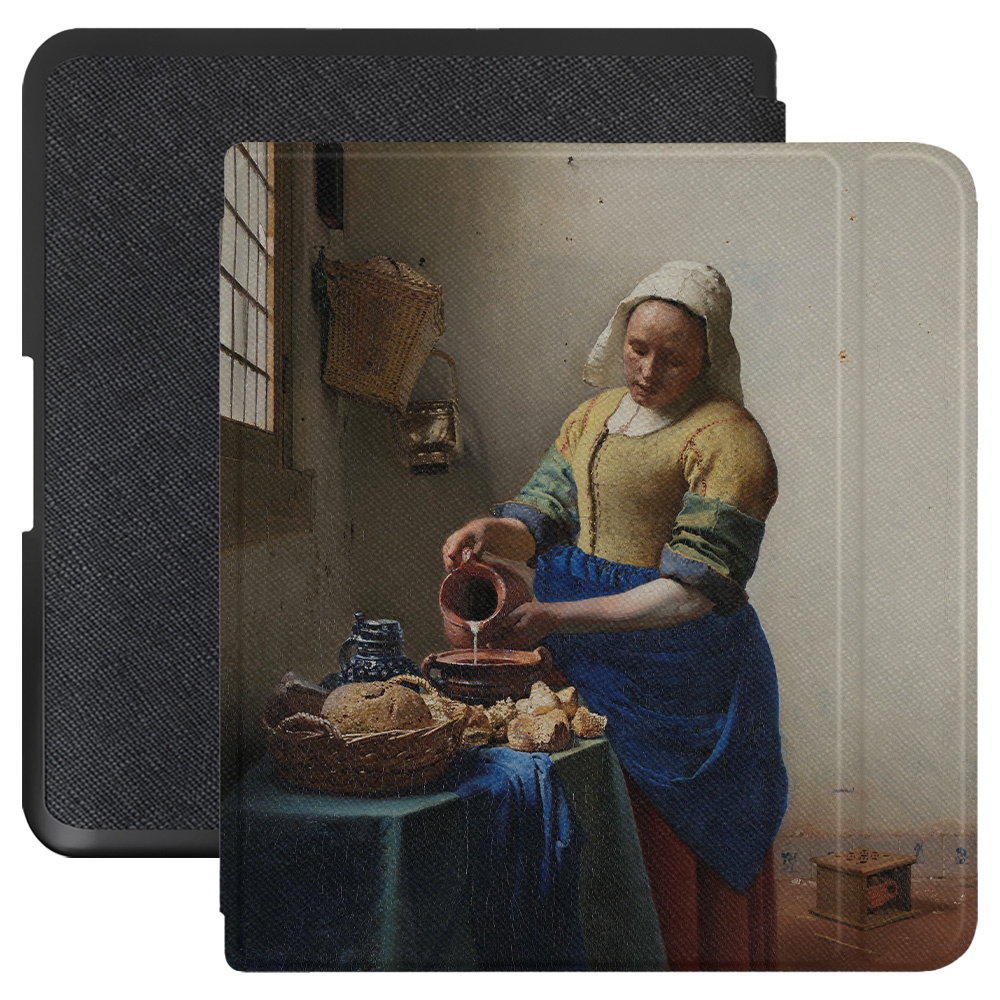 Kobo Forma hoes (8 inch) Vegan Saffiano leren sleepcover - Vermeer Melkmeisje
