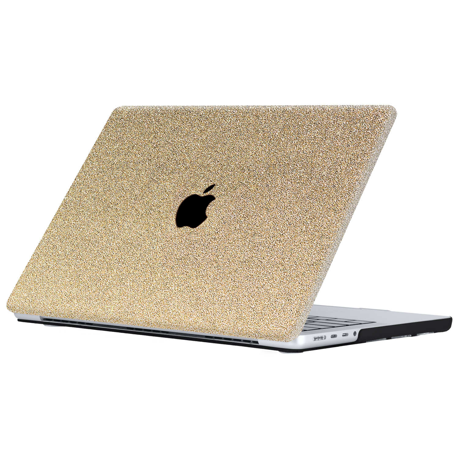 MacBook Air 13 inch (2020) cover hoes Glitter Goud