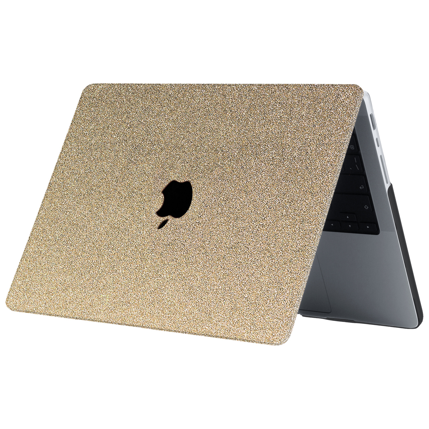 MacBook Air 13 inch (2020) cover hoes Glitter Goud