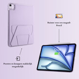 Stevige en slanke back cover hoesje voor iPad Air 11 inch 2024/2025 met standfunctie