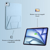 Stevige en slanke back cover hoesje voor iPad Air 11 inch 2024/2025 met standfunctie