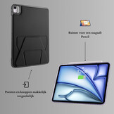 Stevige en slanke back cover hoesje voor iPad Air 11 inch 2024/2025 met standfunctie