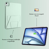 Stevige en slanke back cover hoesje voor iPad Air 13 inch 2024/2025 met standfunctie