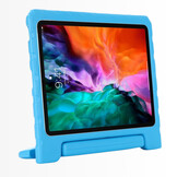 iPad Air 11 inch (2024/2025) EVA Schokbestendige Kinderhoes met handvat - Lichtblauw