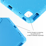 iPad Air 11 inch (2024/2025) EVA Schokbestendige Kinderhoes met handvat - Lichtblauw