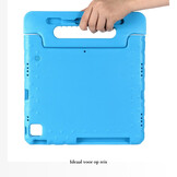 iPad Air 11 inch (2024/2025) EVA Schokbestendige Kinderhoes met handvat - Lichtblauw