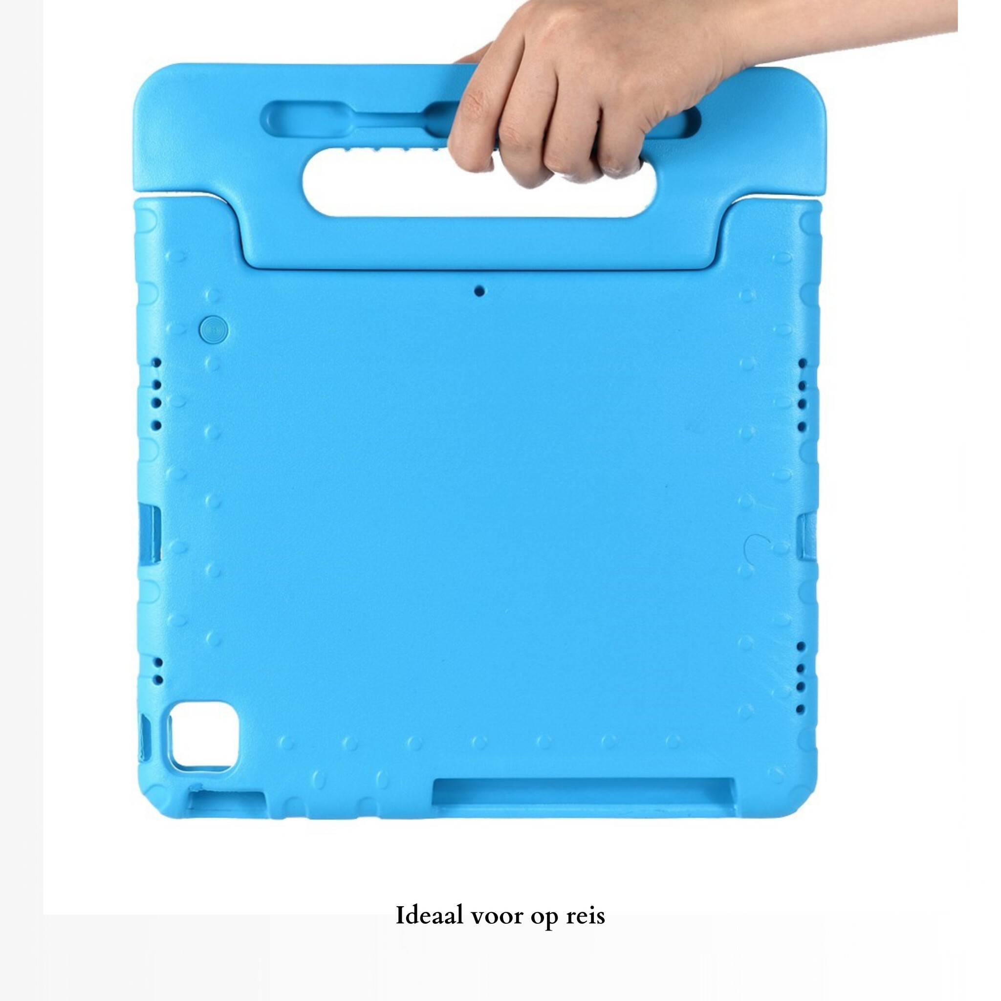 iPad Air 11 inch (2024/2025) EVA Schokbestendige Kinderhoes met handvat - Lichtblauw