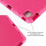 iPad Air 11 inch (2024/2025) EVA Schokbestendige Kinderhoes met handvat - Roze