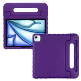 iPad Air 11 inch (2024/2025) EVA Schokbestendige Kinderhoes met handvat - Paars