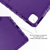 iPad Air 11 inch (2024/2025) EVA Schokbestendige Kinderhoes met handvat - Paars