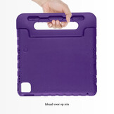 iPad Air 11 inch (2024/2025) EVA Schokbestendige Kinderhoes met handvat - Paars