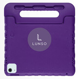 iPad Air 11 inch (2024/2025) EVA Schokbestendige Kinderhoes met handvat - Paars
