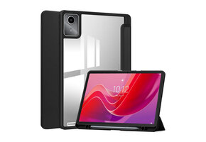 Lunso Lenovo Tab M11 - Luxe Acrylic Tri-Fold Bookcase hoes - Zwart