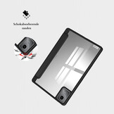 Lenovo Tab M11 Luxe Acrylic Tri-Fold Bookcase hoes - Zwart
