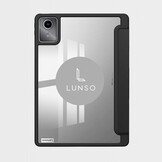 Lenovo Tab M11 Luxe Acrylic Tri-Fold Bookcase hoes - Zwart