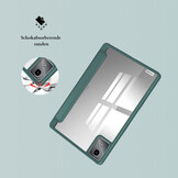 Lenovo Tab M11 Luxe Acrylic Tri-Fold Bookcase hoes - Groen