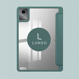 Lenovo Tab M11 Luxe Acrylic Tri-Fold Bookcase hoes - Groen