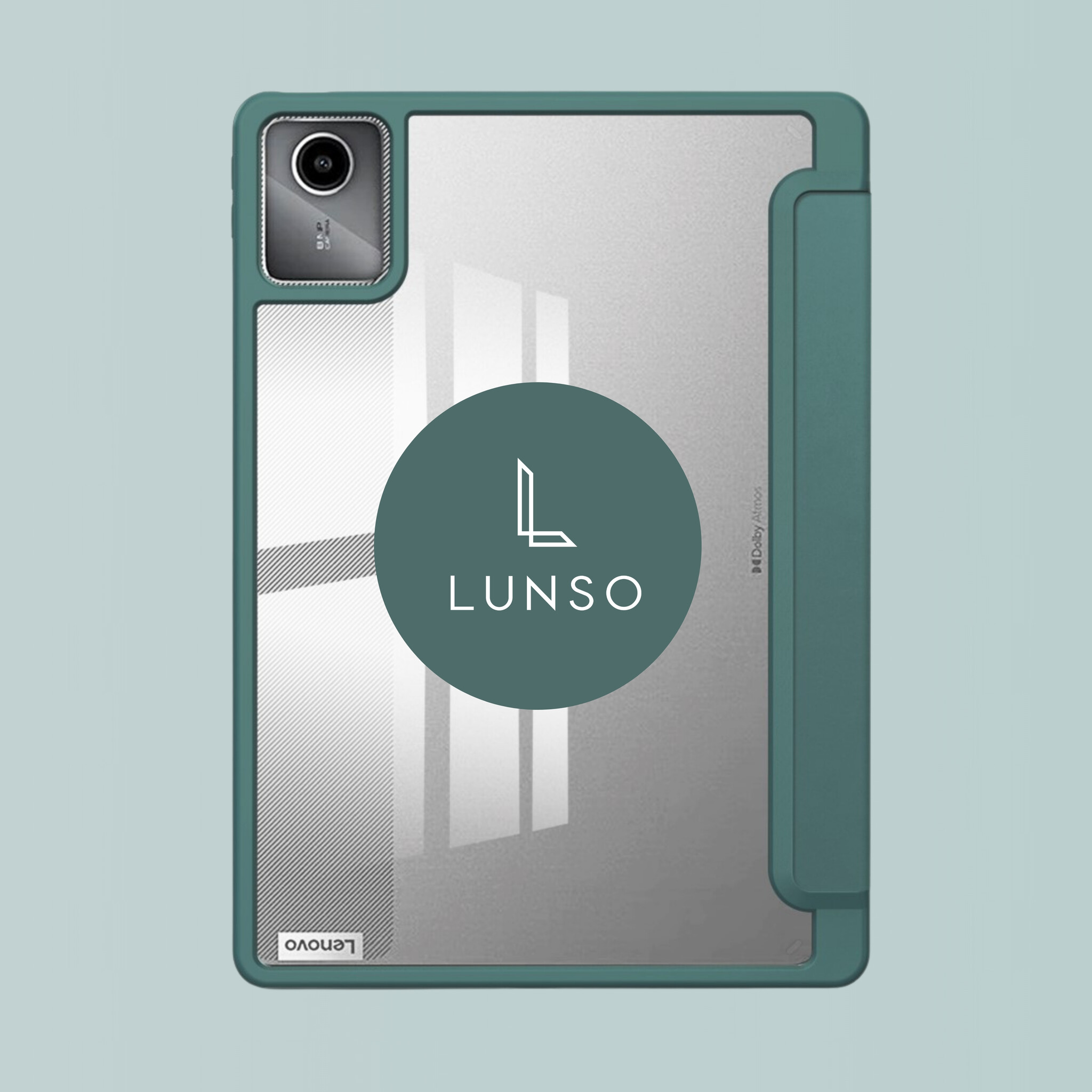 Lenovo Tab M11 Luxe Acrylic Tri-Fold Bookcase hoes - Groen