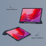 Lenovo Tab M11 Luxe Acrylic Tri-Fold Bookcase hoes - Blauw