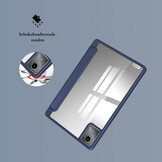 Lenovo Tab M11 Luxe Acrylic Tri-Fold Bookcase hoes - Blauw