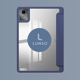 Lenovo Tab M11 Luxe Acrylic Tri-Fold Bookcase hoes - Blauw