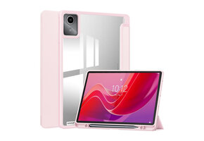 Lunso Lenovo Tab M11 - Luxe Acrylic Tri-Fold Bookcase hoes - Lichtroze