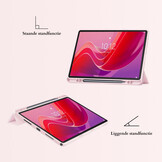 Lenovo Tab M11 Luxe Acrylic Tri-Fold Bookcase hoes - Lichtroze