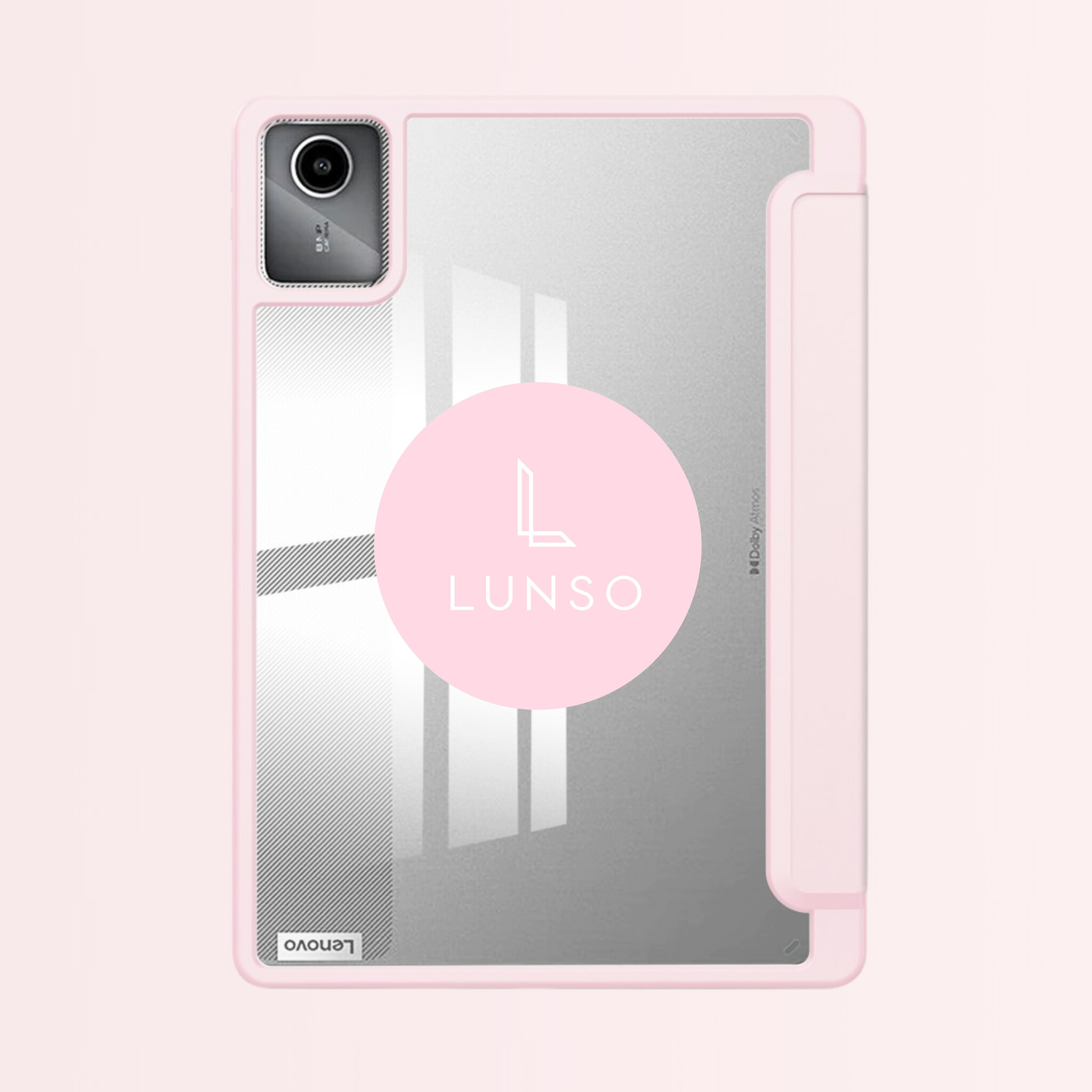 Lenovo Tab M11 Luxe Acrylic Tri-Fold Bookcase hoes - Lichtroze