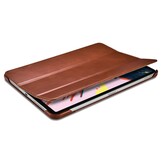iPad Air 11 inch (2024/2025) Tri-Fold echt leren bookcase hoes - Cognac