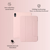 iPad Air 11 inch (2024/2025) Tri-Fold Bookcase hoes - Lichtroze