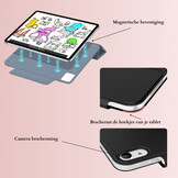 iPad Air 11 inch (2024/2025) Tri-Fold Bookcase hoes - Lichtroze