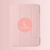 iPad Air 11 inch (2024/2025) Tri-Fold Bookcase hoes - Lichtroze