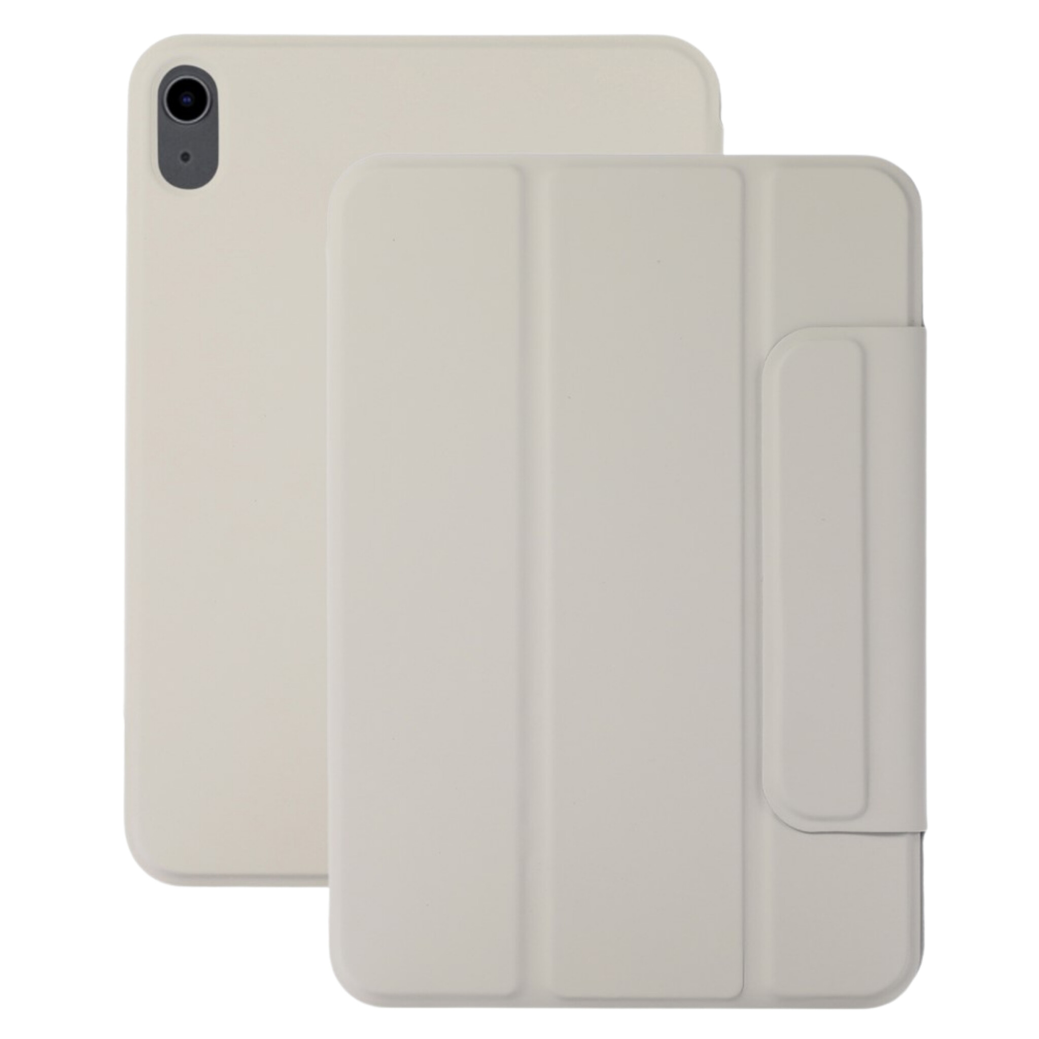 iPad Air 11 inch (2024/2025) Tri-Fold Bookcase hoes - Beige
